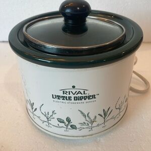Rival mini crockpot little dipper slow cooker dip Electric stoneware server